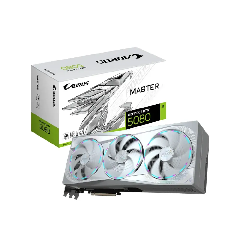 Card màn hình Gigabyte AORUS RTX 5080 MASTER ICE 16G GDDR7